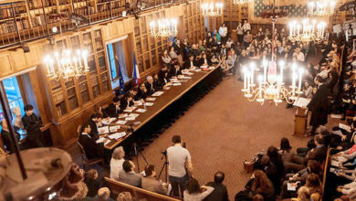 La 12eme séance du 1er tour du concours oratoire de la conference des avocats du barreau de Paris. © Romain GAILLARD/REA / Romain GAILLARD/RÉA POUR « LE