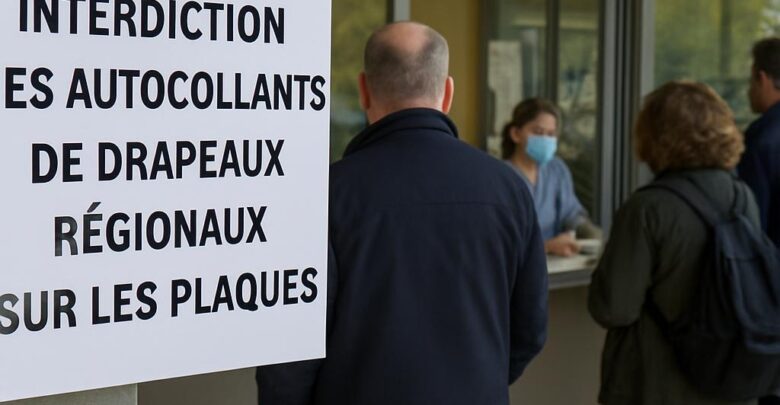 Interdiction des autocollants de drapeaux régionaux sur les plaques : des automobilistes acceptent de payer