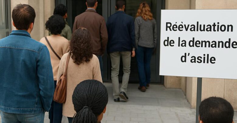 Réévaluation de la demande d'asile.