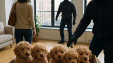 Six chiots caniche dérobés dans un appartement new-yorkais par des voleurs masqués