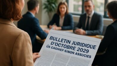 Bulletin juridique d'Octobre 2025 du Cabinet Simon Associés.