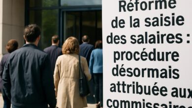 Réforme de la saisie des salaires : procédure désormais attribuée aux commissaires de justice.
