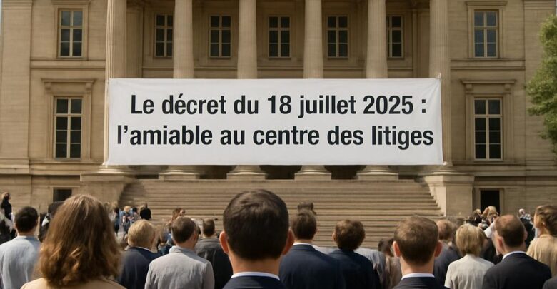Le décret du 18 juillet 2025 : l'amiable au centre des litiges.