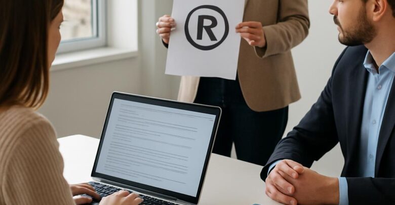 Régularisation d'une marque déposée pour une société en formation auprès de l'INPI.
