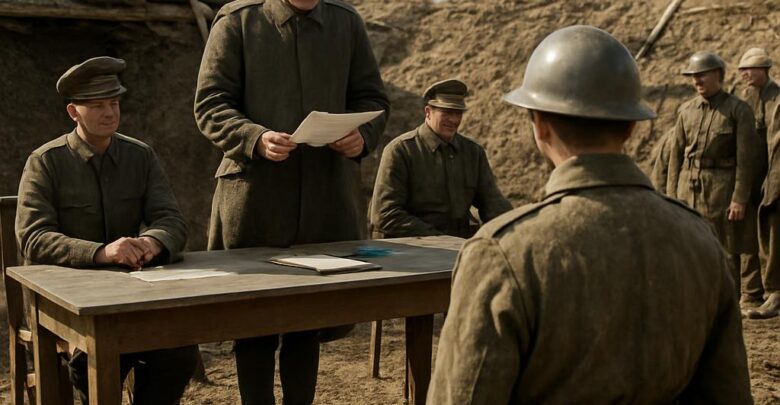 La justice militaire pendant la Première Guerre mondiale.