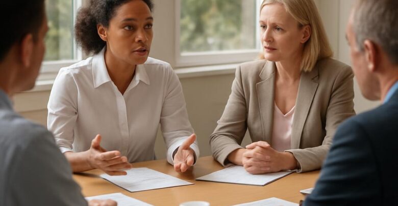 Dialogue social : négociations pour améliorer la santé des femmes.