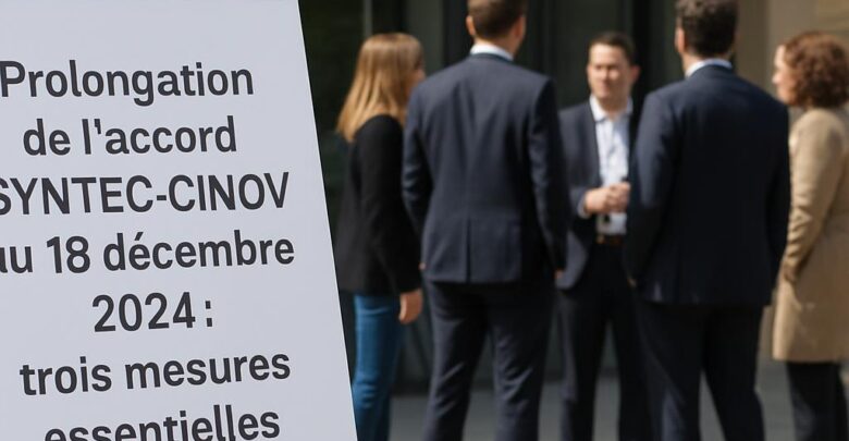 Prolongation de l'accord SYNTEC-CINOV du 18 décembre 2024 : trois mesures essentielles pour le dialogue social.