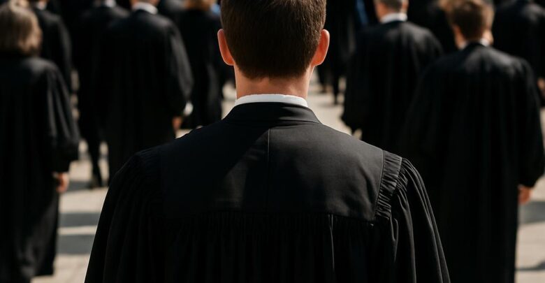 Se distinguer parmi 77 598 avocats en uniforme.