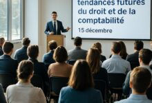 Exploration des tendances futures du droit et de la comptabilité le 16 décembre.
