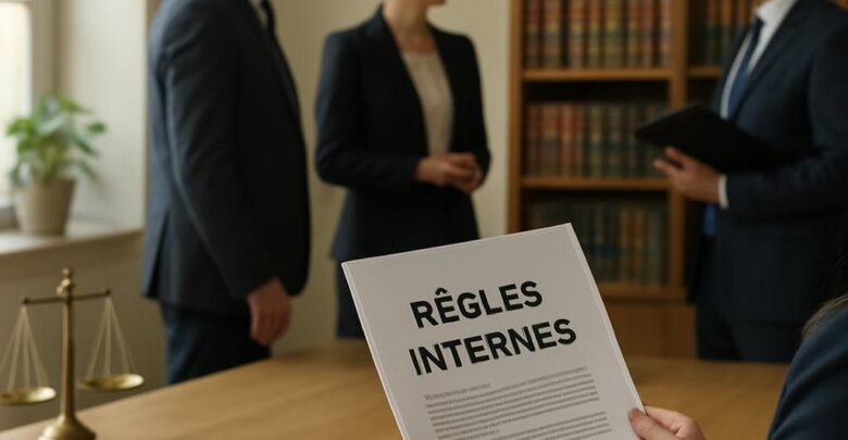 Règles internes du cabinet d'avocats : essentiel en complément des statuts.