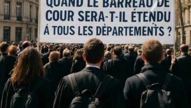 Quand le Barreau de Cour sera-t-il étendu à tous les départements ?