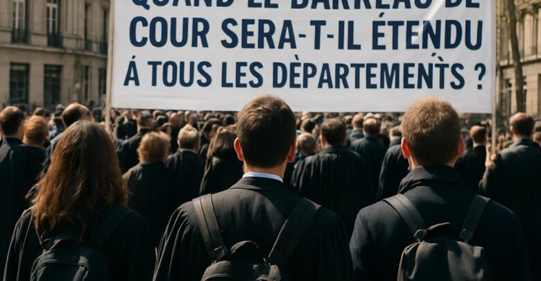 Quand le Barreau de Cour sera-t-il étendu à tous les départements ?