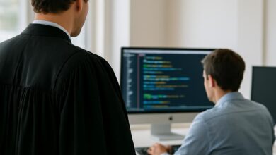 Le droit cherche à contrôler le code informatique.
