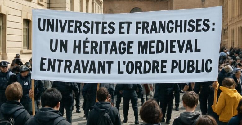 Universités et franchises : un héritage médiéval entravant l'ordre public.