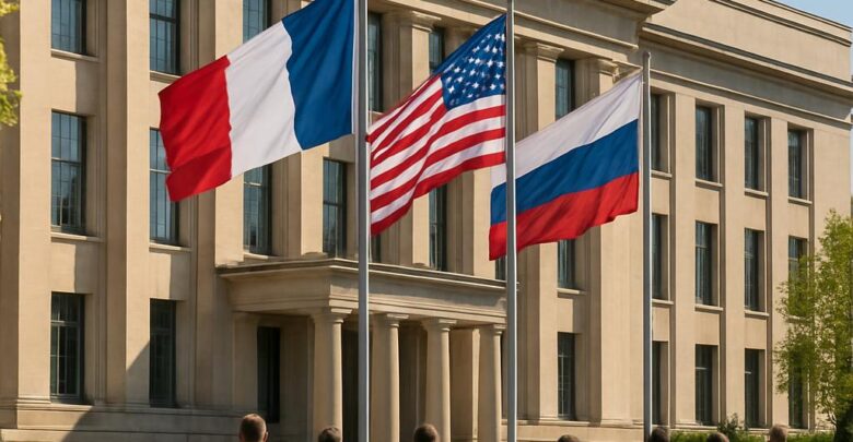 Bâtiments publics arborant des drapeaux étrangers : une neutralité compromise.