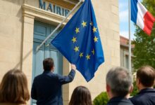 La légitimité de l'enlèvement du drapeau européen des mairies.