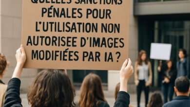 Quelles sanctions pénales pour l'utilisation non autorisée d'images modifiées par IA ?