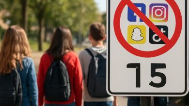 Interdiction possible des réseaux sociaux pour les jeunes de moins de 15 ans.