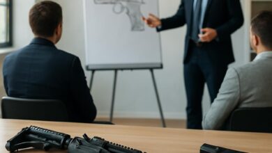 Analyse des implications et de la législation sur l'utilisation des armes.