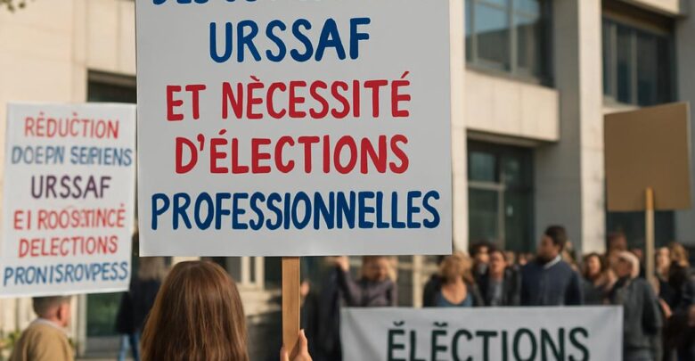 Réduction des cotisations Urssaf et nécessité d'élections professionnelles.