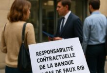 Responsabilité contractuelle de la banque en cas de faux RIB.