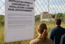 Notification formelle concernant les installations classées pour l'environnement.