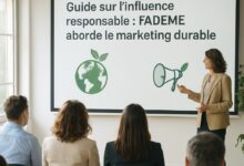 Guide sur l'influence responsable : l'ADEME aborde le marketing durable.
