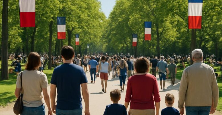 Régime des jours fériés en mai : 1er et 8 mai, Ascension, Pentecôte.