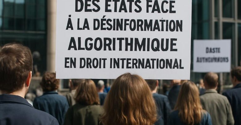 Responsabilité des États face à la désinformation algorithmique en droit international.