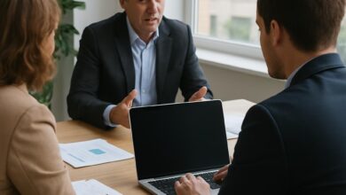 Options de recours pour une entreprise face à un compte bancaire gelé.