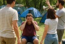 Alerte : Le bruit excessif au camping dérange !