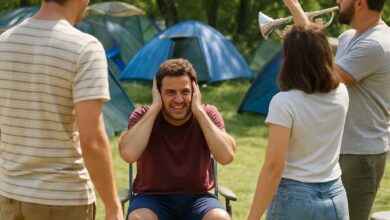 Alerte : Le bruit excessif au camping dérange !