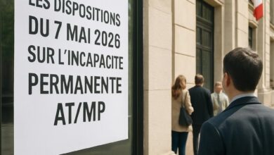 Les dispositions du 7 mai 2026 sur l'incapacité permanente AT/MP.