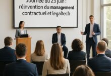 Journée du 23 juin : réinvention du management contractuel et legaltech.
