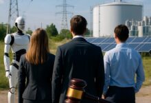 Convergence stratégique entre le droit, l'IA et les infrastructures énergétiques.