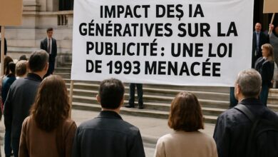 Impact des IA génératives sur la publicité : une loi de 1993 menacée.