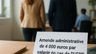 Amende administrative de 4 000 euros par salarié en cas de DUERP manquant depuis le 27 juin 2026.