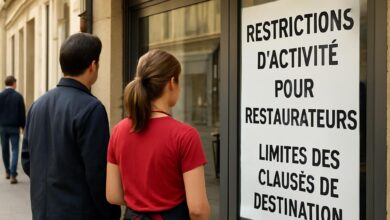 Restrictions d'activité pour restaurateurs : limites des clauses de destination.