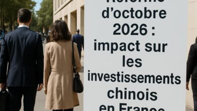 Réforme d'octobre 2026 : impact sur les investissements chinois en France.